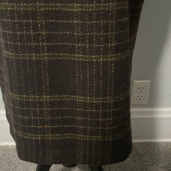 Harve’ Benard by Benard Holtzman Women’s Wool Jumper Dress Brown Plaid Sz 10 - Picture 4 of 9